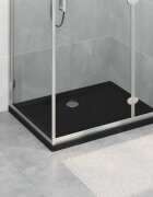 vidaXL Основен трей за душ с точки 90 x 70 x 4 cm ABS Черно