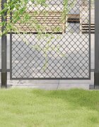 vidaXL Основи за стълбове квадрат 4 бр прахово боядисана стомана