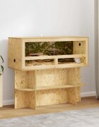 vidaXL Основна за терариум с рафт Кафяво 100 x 40 x 50 cm ОСБ