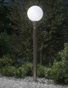 vidaXL Осветителна колона със сензор 120 см неръждаема стомана IP44