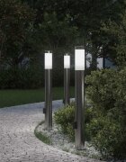 vidaXL Осветителни тела с контакт 3 бр. 80 см неръждаема стомана IP44