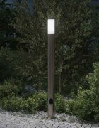 vidaXL Осветително тяло с контакт 110 см неръждаема стомана IP44