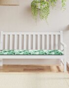 vidaXL Пад за пейка Оксфордска тъкан Мотив с листа 200 x 50 x 3 cm