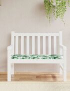 vidaXL Пад за стол Оксфордска тъкан Мотив с листа 100 x 50 x 3 cm