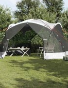 vidaXL Палатка с мрежа против комари с покрив Сиво 434 x 434 x 230 см