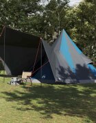 vidaXL Палатка типи с покрив Синьо 510 x 690 x 330 см тафта