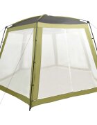 vidaXL Палатка за басейн текстил 500x433x250 см зелена