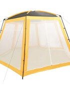 vidaXL Палатка за басейн текстил 500x433x250 см жълта