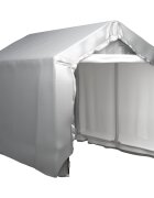 vidaXL Палатка за съхранение 180x300 см стомана сива