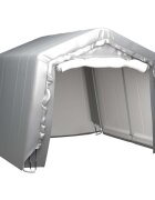 vidaXL Палатка за съхранение 300x300 см стомана сива