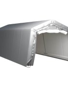 vidaXL Палатка за съхранение 300x750 см стомана сива