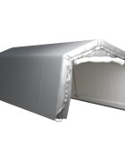 vidaXL Палатка за съхранение 300x900 см стомана сива