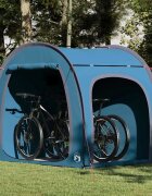 vidaXL Палатка за съхранение на велосипеди Синьо 210 х 156 х 180 см