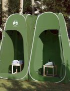 vidaXL Палатка за уединение зелена изскачаща водоустойчива