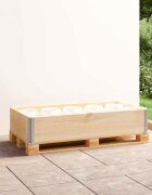 vidaXL Палетна страница 50x100 см борова дървесина масив
