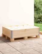 vidaXL Палетна страница 60x80 см борова дървесина масив