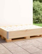 vidaXL Палетна страница 80x120 см борова дървесина масив