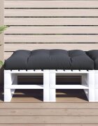 vidaXL Палетна възглавница антрацит 120x80x12 см текстил