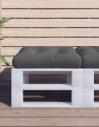 vidaXL Палетна възглавница антрацит 58x58x10 см текстил
