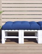 vidaXL Палетна възглавница кралско синя 120x80x12 см текстил