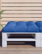 vidaXL Палетна възглавница кралско синя 70x70x12 см текстил