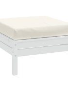 vidaXL Палетна възглавница меланж кремава 60x60x95 см плат