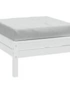 vidaXL Палетна възглавница меланж светлосиви 60x60x95 см плат