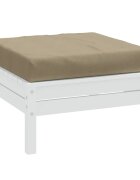 vidaXL Палетна възглавница меланж таупе 60x60x95 см плат
