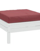 vidaXL Палетна възглавница меланж виненочервени 60x60x95 см плат