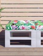 vidaXL Палетна възглавница многоцветна 50x50x12 см текстил