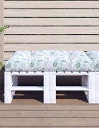 vidaXL Палетна възглавница на листа 120x80x12 см текстил