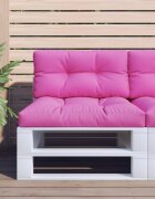 vidaXL Палетна възглавница розова 70x40x12 см текстил