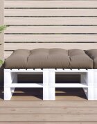 vidaXL Палетна възглавница таупе 120x80x12 см текстил