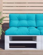 vidaXL Палетна възглавница тюркоаз 70x40x12 см текстил