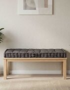 vidaXL Палетна възглавница за под памук 120x80x10 см антрацит