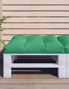 vidaXL Палетна възглавница зелена 80x80x12 см текстил