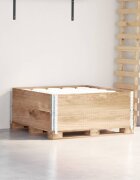 vidaXL Палетни страници 2 бр 100x100 см борова дървесина масив