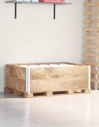 vidaXL Палетни страници 2 бр 120x80 см борова дървесина масив