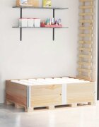 vidaXL Палетни страници 2 бр 150x100 см борова дървесина масив