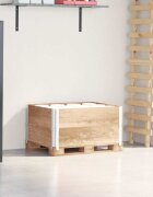 vidaXL Палетни страници 2 бр 80x60 см борова дървесина масив