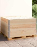 vidaXL Палетни страници 3 бр 100x100 см борова дървесина масив
