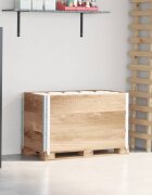 vidaXL Палетни страници 3 бр 100x50 см борова дървесина масив