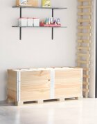 vidaXL Палетни страници 3 бр 150x50 см борова дървесина масив