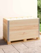 vidaXL Палетни страници 3 бр 50x100 см борова дървесина масив