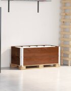 vidaXL Палетни страници кафяв 2 бр 100x50см борова дървесина масив