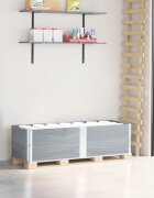 vidaXL Палетни страници сив 2 бр 150x50 см борова дървесина масив