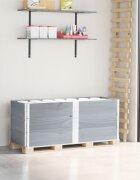 vidaXL Палетни страници сив 3 бр 150x50 см борова дървесина масив
