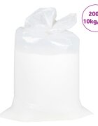 vidaXL Пълнеж за торбички EPS 200 L White 10 kg/m³