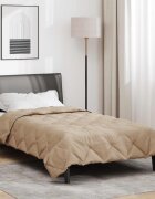 vidaXL Пълно годишно юрганче 135 x 200 cm 300 gsm Таупе
