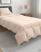 vidaXL Пълно годишно юрганче 135 x 200 cm Всички сезони 250 gsm Бежово
